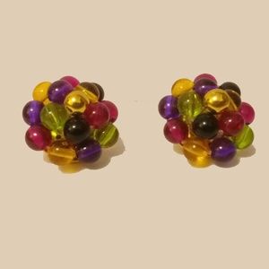 Colorful Clip On Earrings